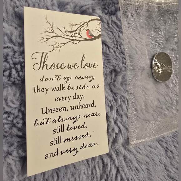 "I Am Always With You" Memorial Stone with Sheer Pouch & Card - Picture 3 of 3